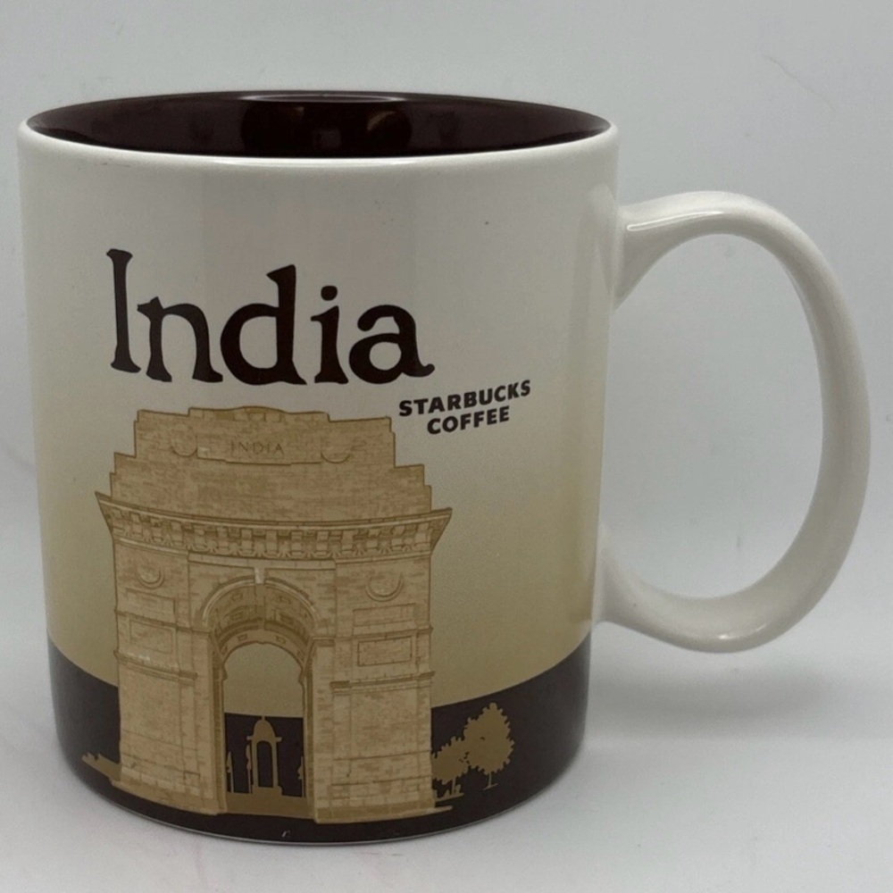 Starbucks India mug Global Icon Collector’s series 16 oz. Coffee cup cricket GUC